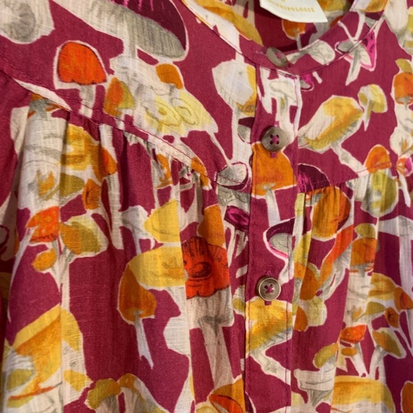 ANTHROPOLOGIE MAEVE Peasant style blouse NWOT Size L. - Picture 2 of 7